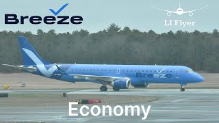 TRIP REPORT | Breeze Airways | Embraer E195 | Islip (ISP) to Raleigh-Durham (RDU) | Nice Seat