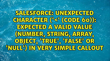 Unexpected character (