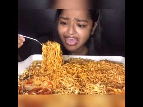 🤣 FUNNIEST mukbang moments | 2x spicy 🔥 noodles | indian food eating show challenge