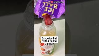 Grape Ice Ball with Cha Pai