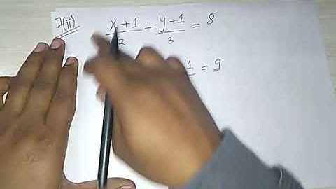 SIMULTANEOUS LINEAR EQUATIONS EXE 5.2 Q7ii