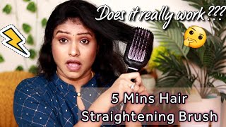 My thoughts on Philips hair straightening brush | Frizzy Curly Thin hair? | Honest Review?