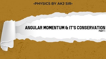 Angular Momentum & It