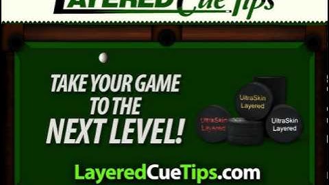 Ultraskin Layered Pool Cue Tips 9ball break