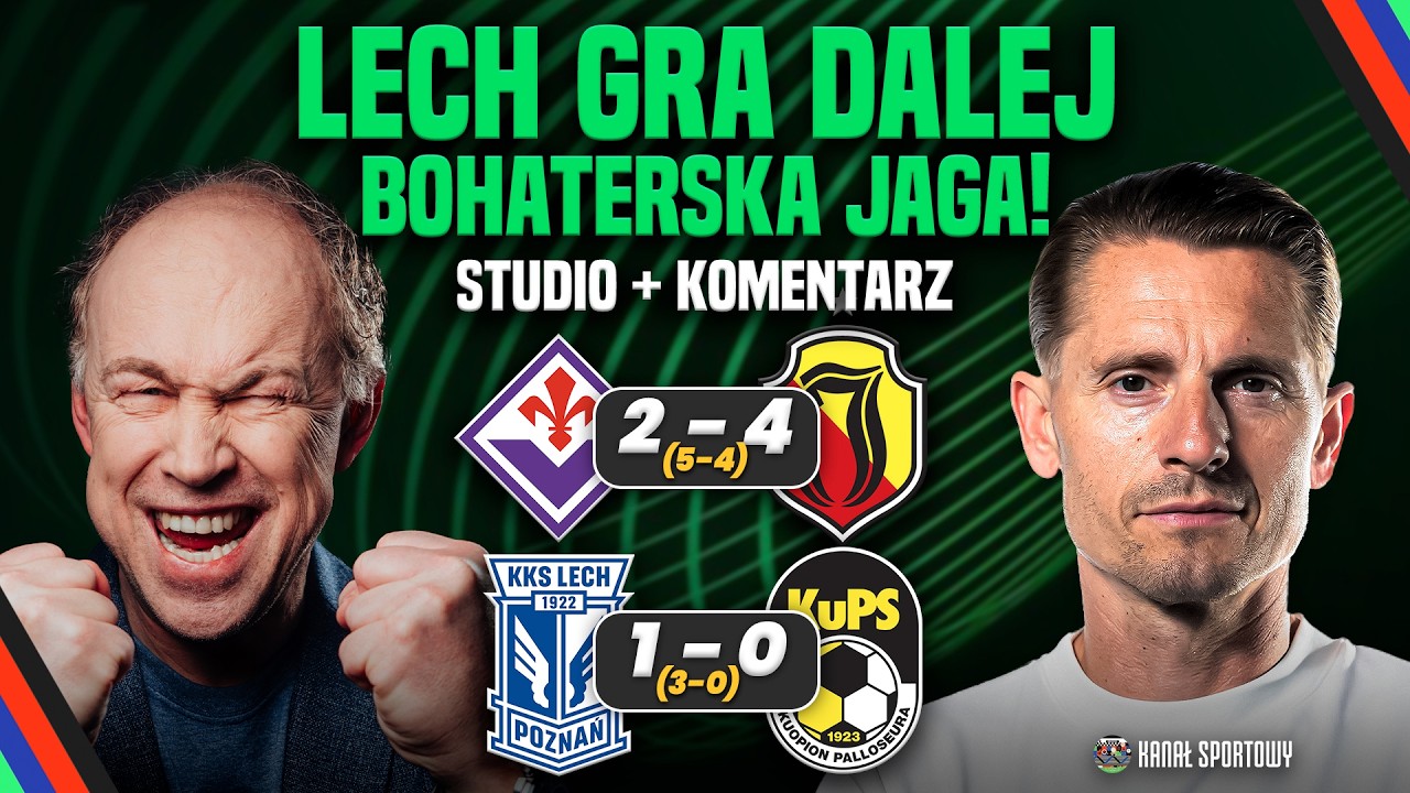 JAGIELLONIA GRA Z FIORENTINĄ! KOMENTUJEMY MECZ NA ŻYWO + STUDIO I ANALIZA