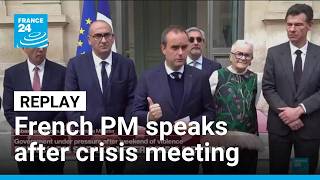 REPLAY: French PM speaks after crisis meeting • FRANCE 24 English