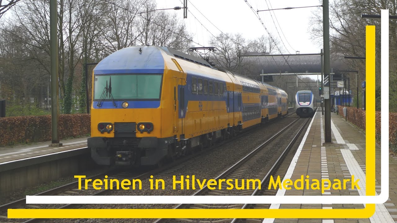 Treinen op station Hilversum Mediapark // 1 april 2017