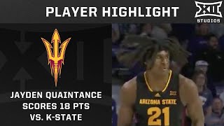 Jayden Quaintance Scores 18 Pts vs. Kansas State | 2024-25 Big 12