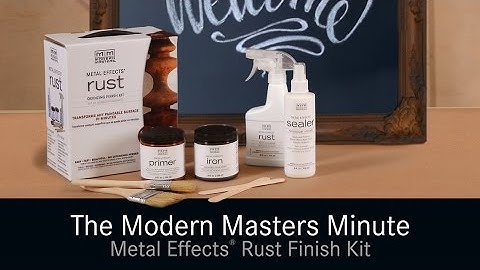 Modern Masters Metal Effects Rust Finish on Frame