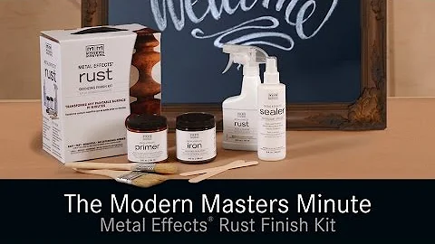 Modern Masters Metal Effects Rust Finish on Frame