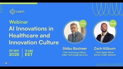 Webinar on AI Innovations in Healthcare & Innovation Culture