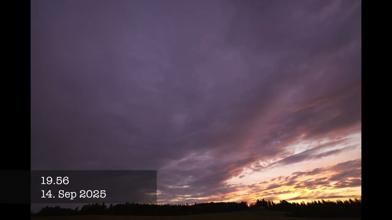 Sonkajärvi: auringonlasku / sunset, 14.9.2025