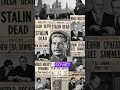 When Stalin Died in 1953 — How Did the World React? #historyshorts #history #historychannelstyle