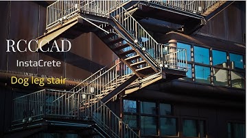 Revit Add-ins InstaCrete _ How to add a dog-leg stair in a Revit project file? Dog-leg stair I