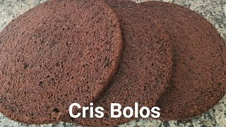 Massa de Bolo de Chocolate Perfeito Alto