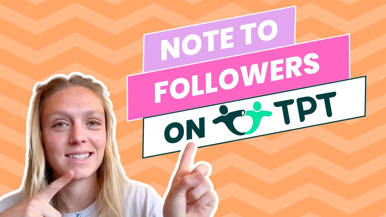 How to make a Note to Followers on Teachers Pay Teachers. - YouTube