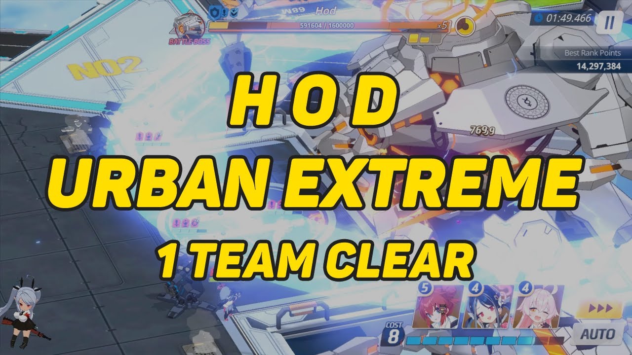 [Blue Archive] HOD Urban Extreme 1 Team Clear 14.336.424 Points