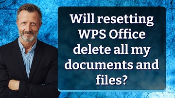 Will resetting WPS Office delete all my documents and files?