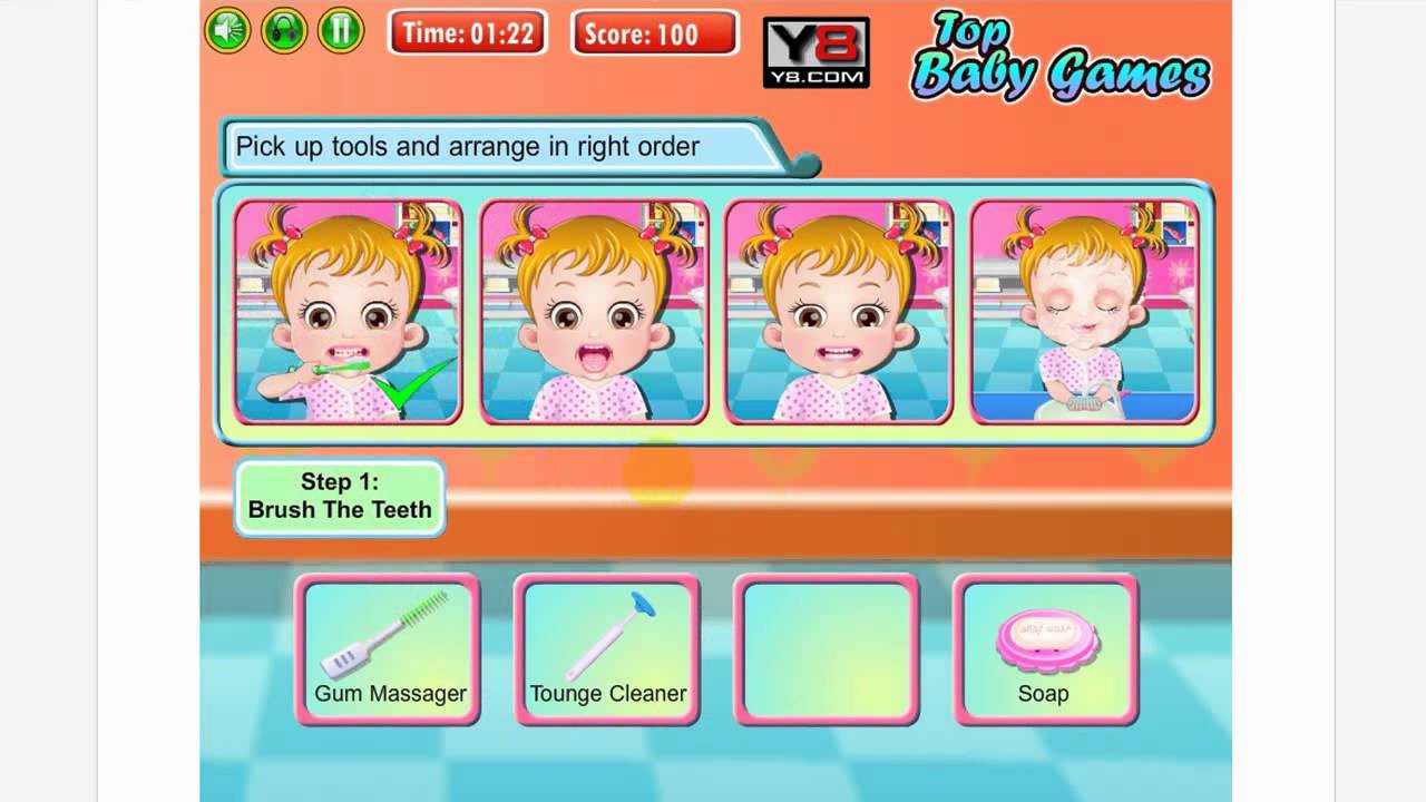 Игру где чистить зубы. Малышка хейзел чистит зубы. baby hazel brushing time. игра для деток с 1 до 2 игра чистим зубки. слова игры бейби.