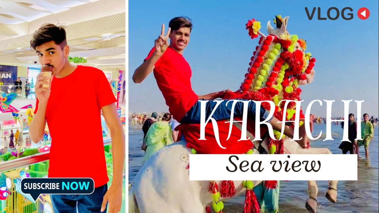 Karachi Sea View enjoyment and Hyper star | Vlog Fun with kumail | vlog in Karachi