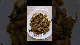 Baby Potato Fry with Mustard Green