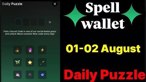 Spell wallet puzzle today 01 & 02 August | spell wallet daily puzzle | #spellwallet #combo |