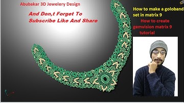how to create a jewelery set design in matrix 9/how to make gemvision tutorial