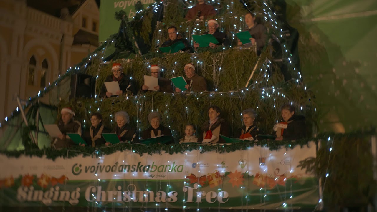 Singing Christmas Tree Novi Sad YouTube