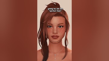 giving my sim the PERFECT face🪞| the sims 4 #sims #thesims4 #sims4 #shorts