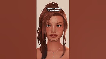 giving my sim the PERFECT face🪞| the sims 4 #sims #thesims4 #sims4 #shorts