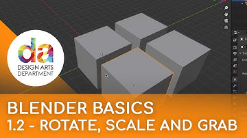 Blender Basics 1.2 - Grabbing, Scaling and Rotating in Object Mode and Edit Mode