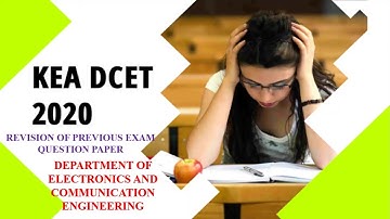 #DCET #ECE KEA DIPLOMA CET-2020 | REVISION OF PREVIOUS QUESTION PAPER | 2019 | SESSION-1 | ECE