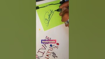 RUDRANSH Name Beautiful Signature Style | With Amzing Autograph #shortsvideo #youtubeshorts #ytshort