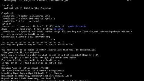 #10 tutorial HTTPS(self-signed ssl) in CentOS 7