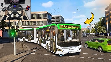 Realistic Bus Simulator 2025 - New City Transport Simulator: Bus | Steering Wheel Gameplay
