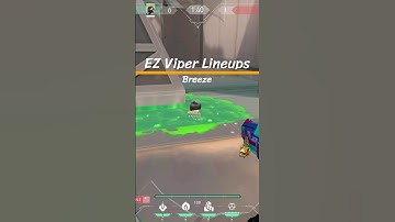 Easy Viper Lineups for  Default Plant Breeze #valorant #valorantlineups #viperlineups #lineupguru