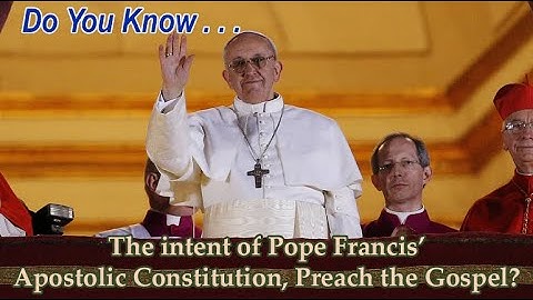 DYK the intent of Pope Francis