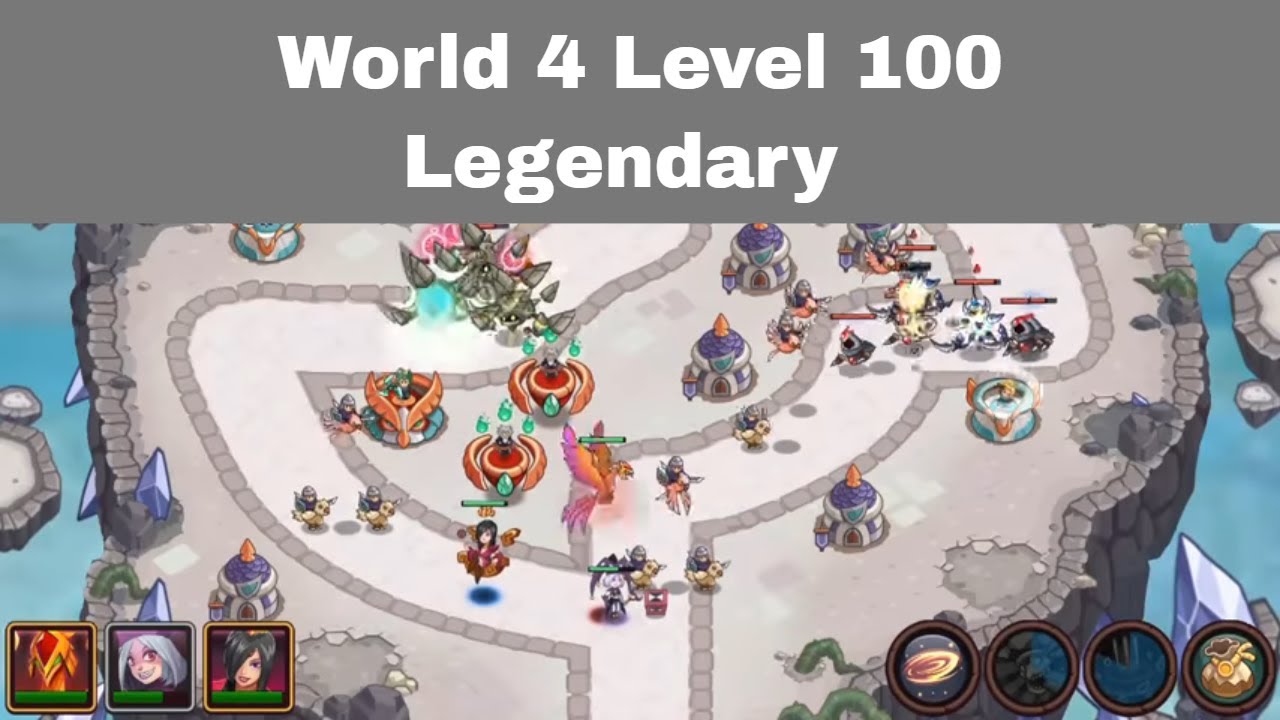 World 4 Level 100 Legendary Realm Defense TD | Face the Void Realm Defense TD