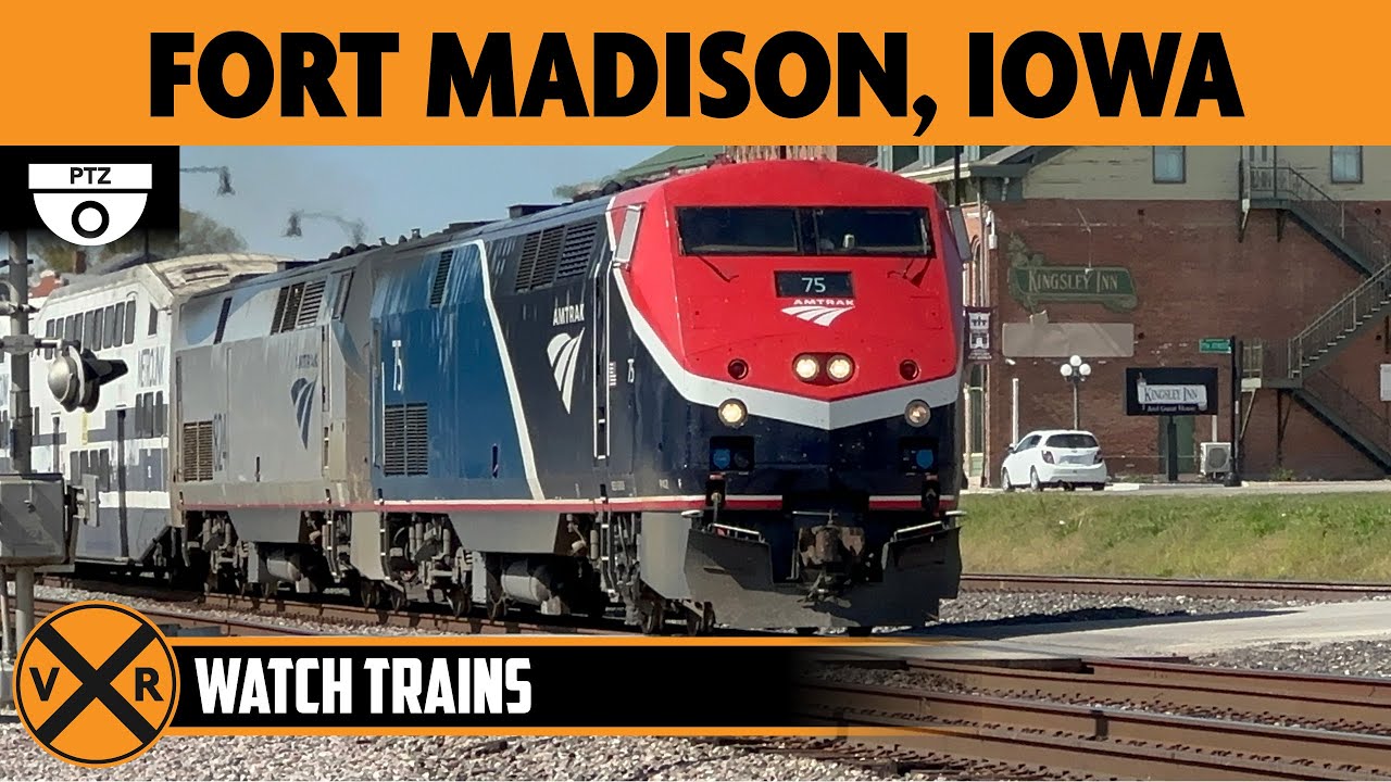 Fort Madison, Iowa, USA Virtual Railfan LIVE ! YouTube