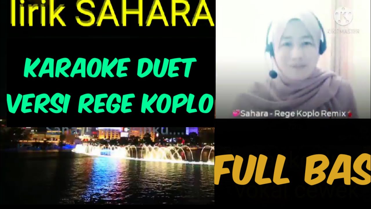 sahara rege koplo karaoke duet vokal cewek YouTube