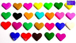Учим Английский Алфавит|Учим цвета с Play Doh сердечками|Песенка Про Алфавит ABCD для детей|ABC