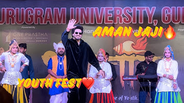 Aman Jaji ne Gurugram University mein machaya Dhamaal 🔥❤️| Youth Festival