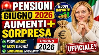 🚨 PENSIONI GIUGNO: AUMENTI + SORPRESA 💰 NUOVI IMPORTI, TASSE E CAMBIAMENTI IMPORTANTI!