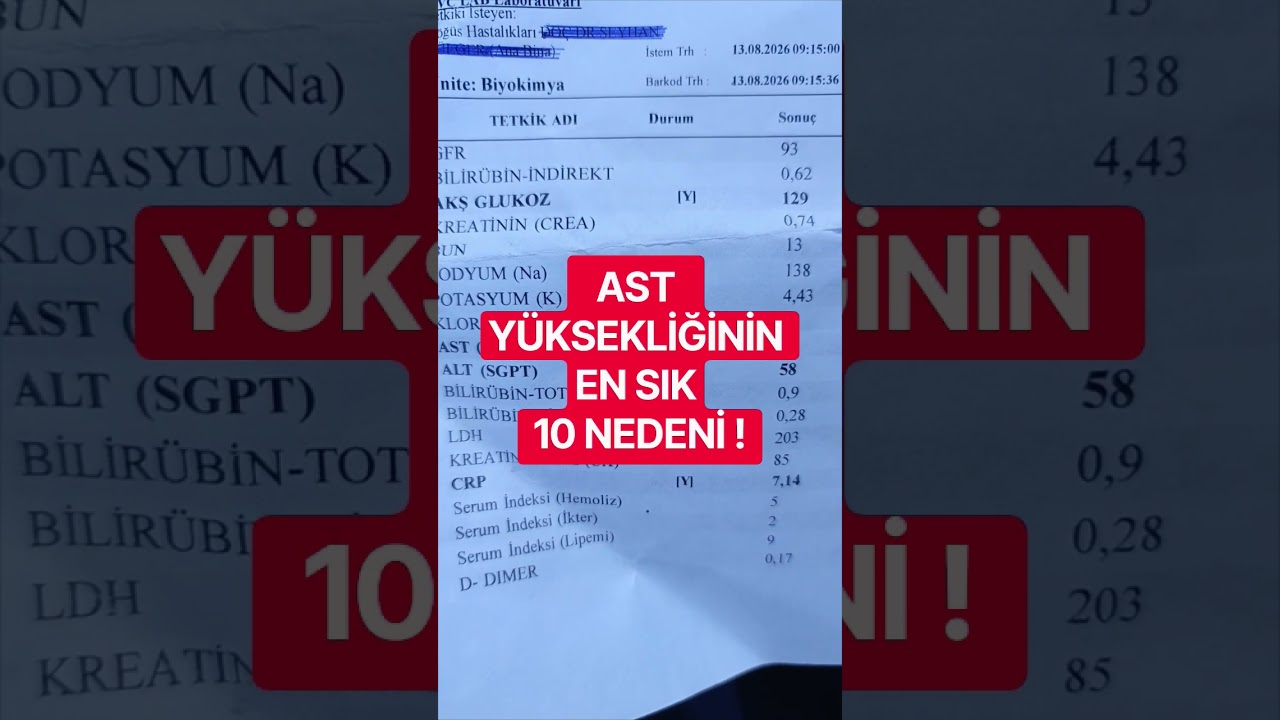 AST YÜKSEKLİĞİNİN EN SIK GÖRÜLEN 10 NEDENİ !