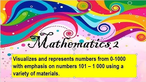 Grade 2 Mathematics  Quarter 1 Week 1 Module 1