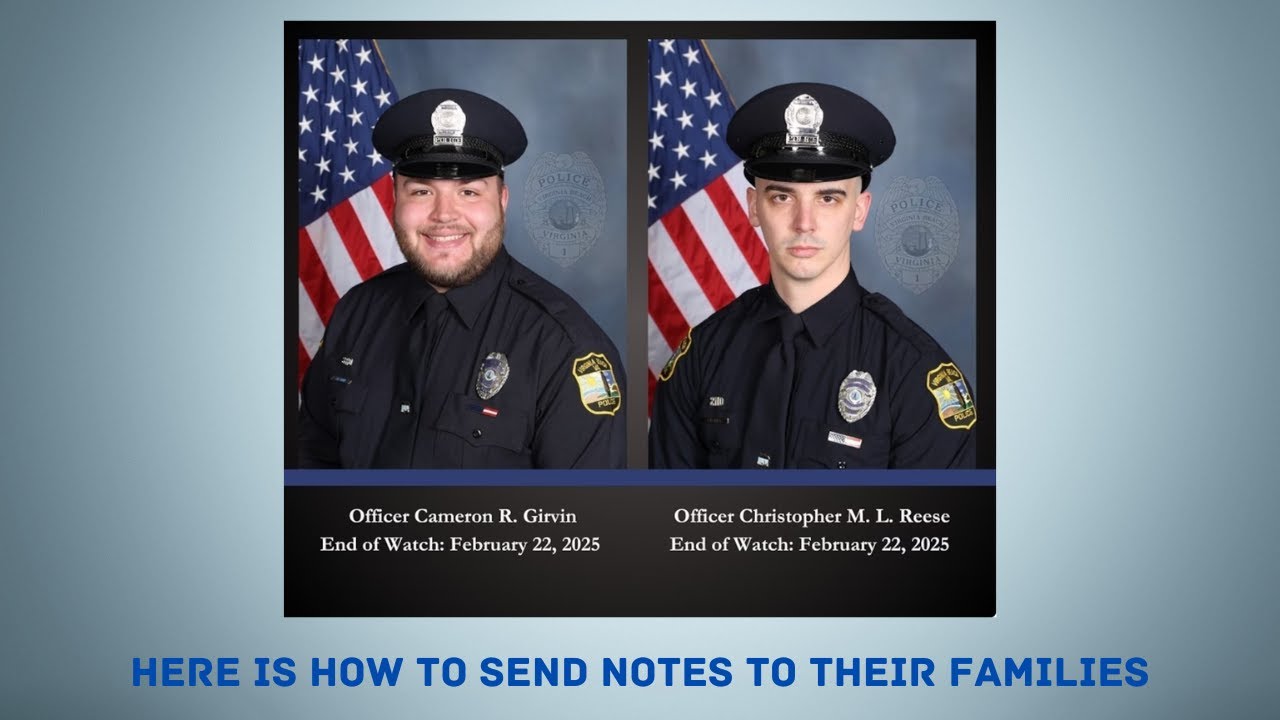 Two Officers Shot & Killed in Virginia Beach: Please Send Notes to ...