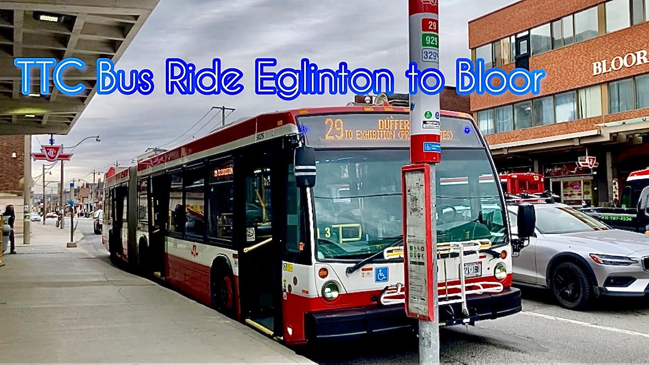 TTC BUMPIEST Bus Ride 9029 On Route 929 Dufferin Express To Bloor St W