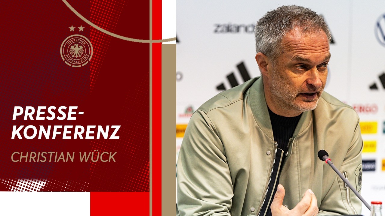 Pressekonferenz mit Christian Wück nach dem Spiel gegen Slowenien in der WM-Qualifikation