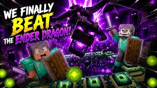 We Finally Beat Minecraft….(The Ender Dragon Was INSANE) 