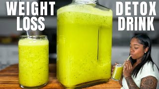 PINEAPPLE WEIGHT LOSS & DETOX JUICE USING A BLENDER + BENEFITS